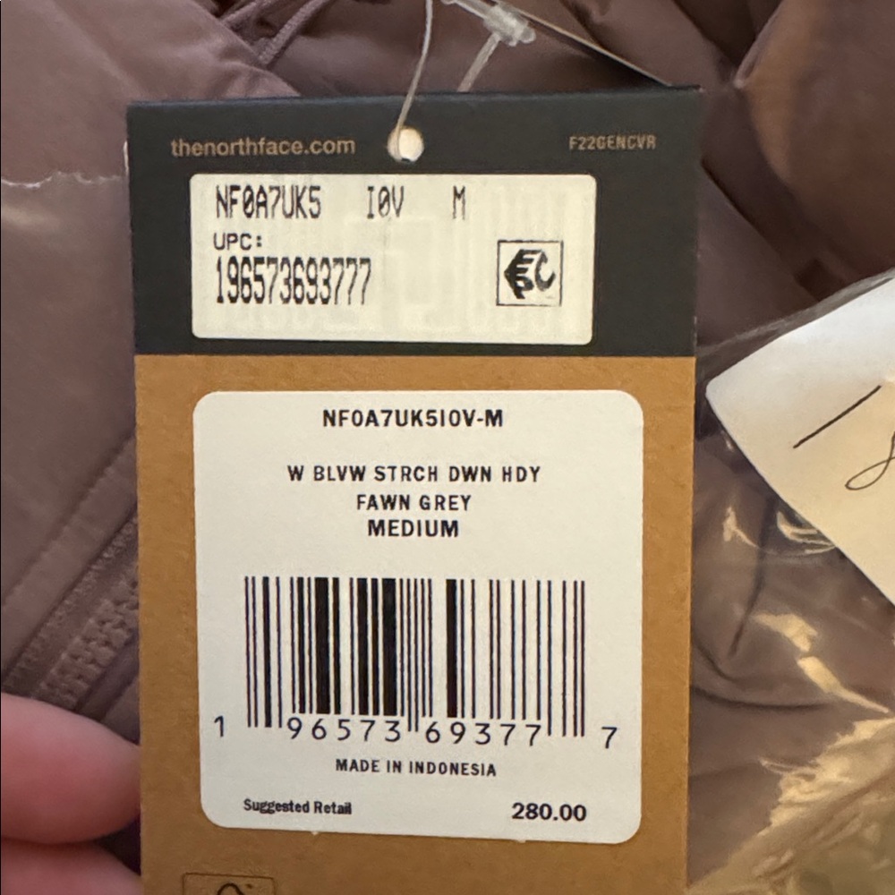NWT The North Face Womens Aconcagua Down Insulated Hoodie Zip-up Hoodie Jacket M - Picture 8 of 8